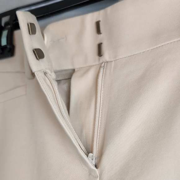 LOFT Cream Ankle Pants - Picture 5 of 12